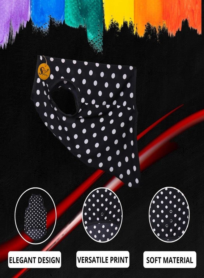 Sage Square Funky Soft Material Dog T-Shirt | Cool/Funky Print Pet | Soft Light Weight | Comfortable & Breathable Dog Clothing | Trendy Vest Outfit (XXXLarge - 30 inch) (Polka Black) - Image 3